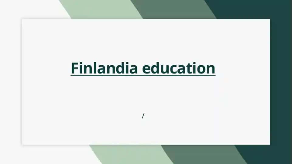 Finlandia education