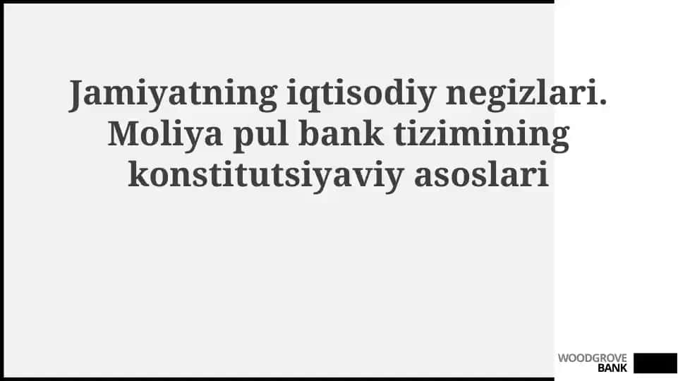 Jamiyatning iqtisodiynegizlari
