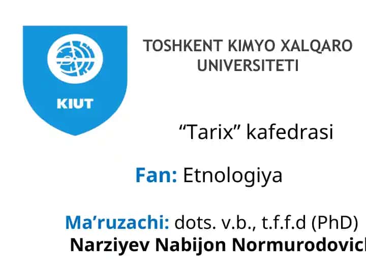 Etnologiya fanida nimalar o‘rganiladi?
