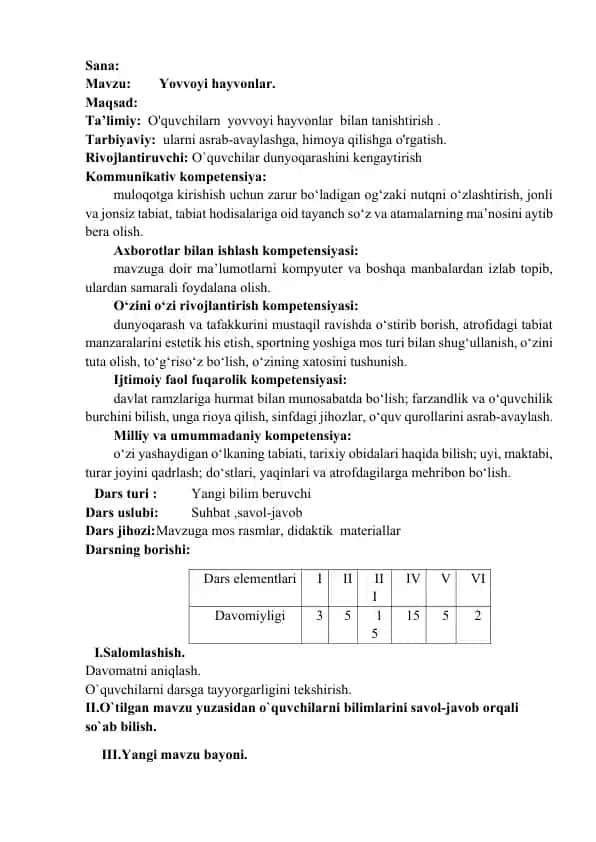 Yovvoyi hayvonlar tanishuviga yo'nalish