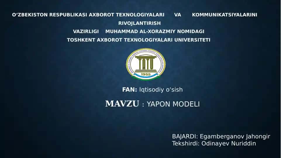 YAPON MODELI
