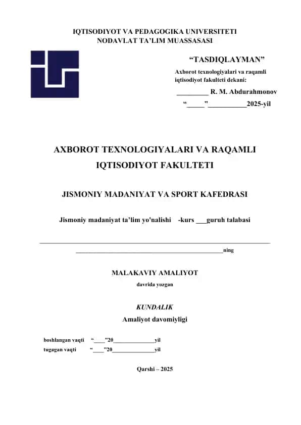 Talabalarning Huquq va Burchlari