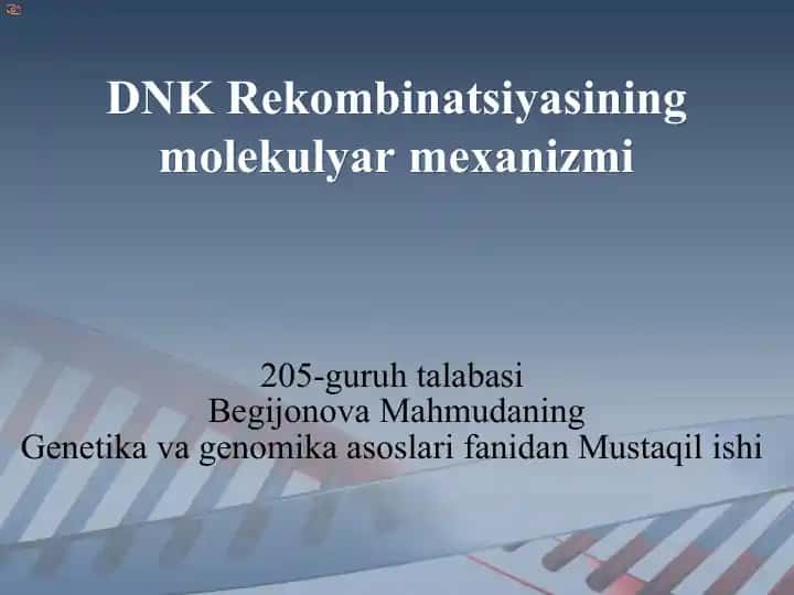DNK Rekombinatsiyasi