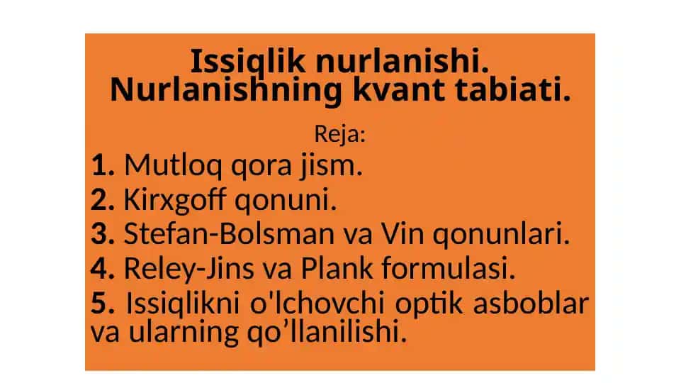 Issiqlik nurlanishi