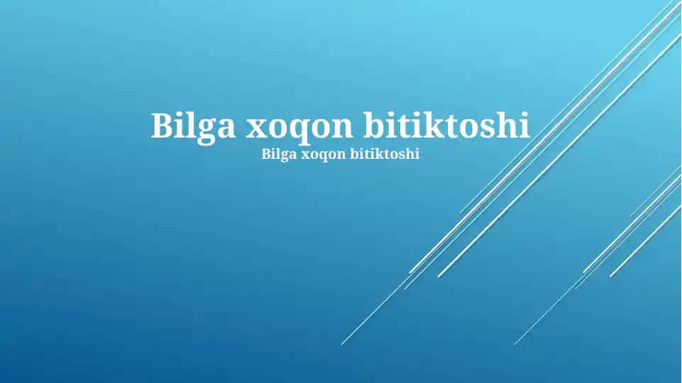 Bilge Xaqon yozuvlari