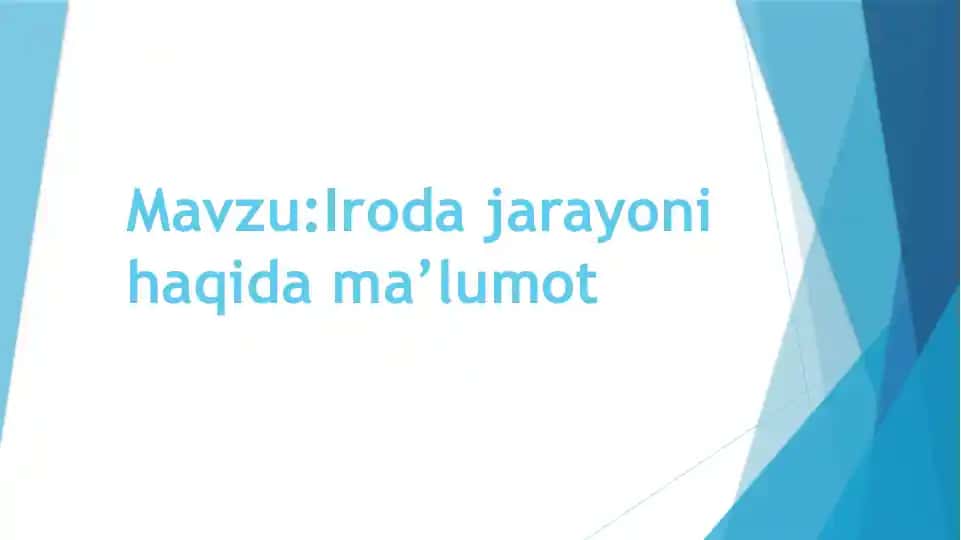Irodajarayoni haqida ma’lumot