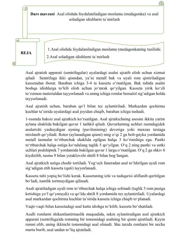 Asal ajratish apparati (sentrifugalar)