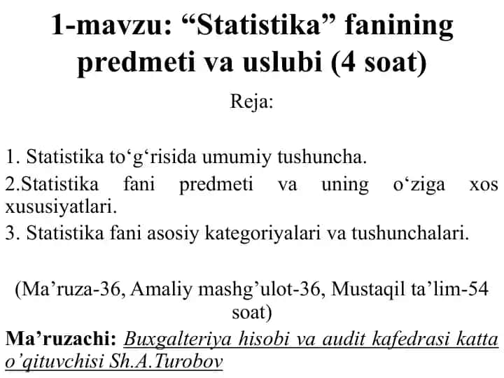 Statistika