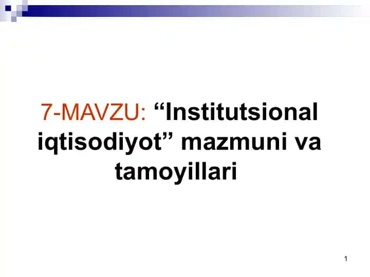 Institutsionaliqtisodiyot