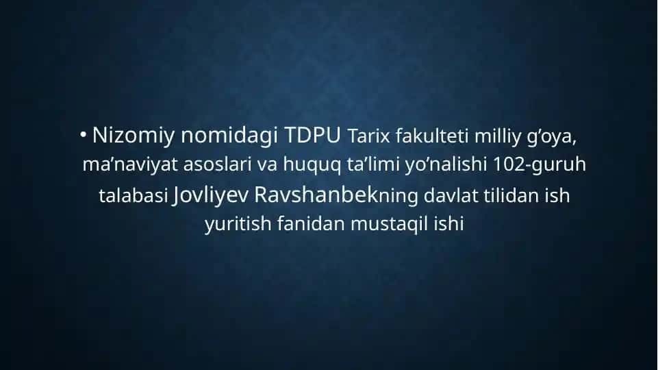 KASBIY NUTQNING QO’LLANILISH SOHALARI