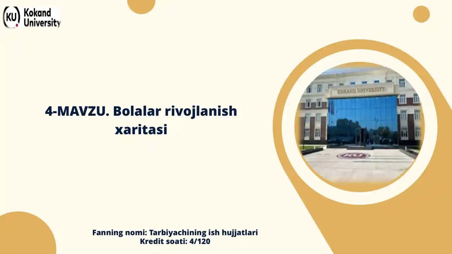 Tarbiyachining ish hujjatlari