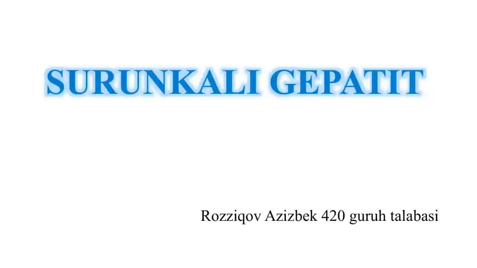 SURUNKALI GEPATIT