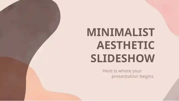 MINIMALIST AESTHETIC SLIDESHOW