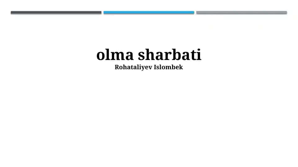 Olma sharbati