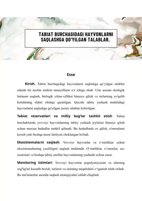 Tabiat burchagi uchun didaktik materiallar