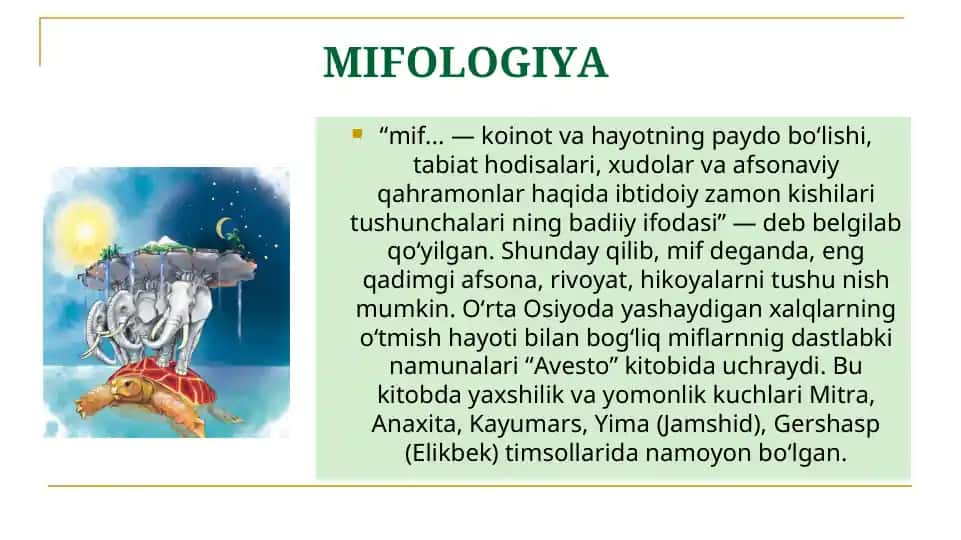 Mifologiya va Totemizm
