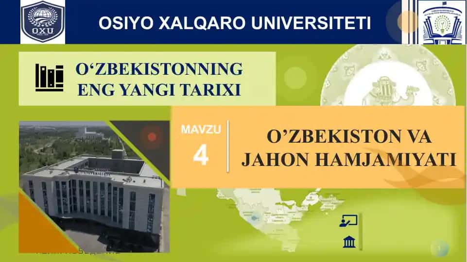 O‘zbekiston Respublikasi tashqisiy siyosiy faoliyatining huquqiy asoslari