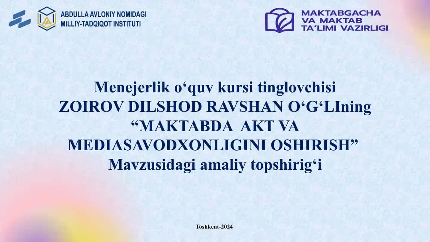 Menejerlik o‘quv kursi