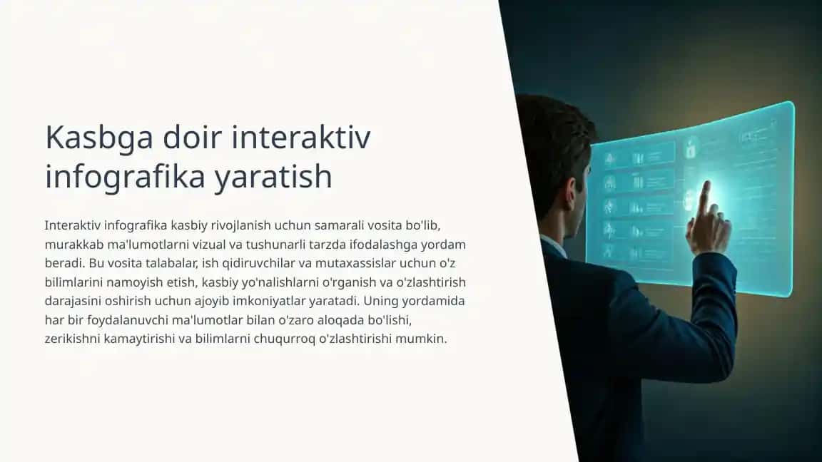 Interaktiv infografika yaratish