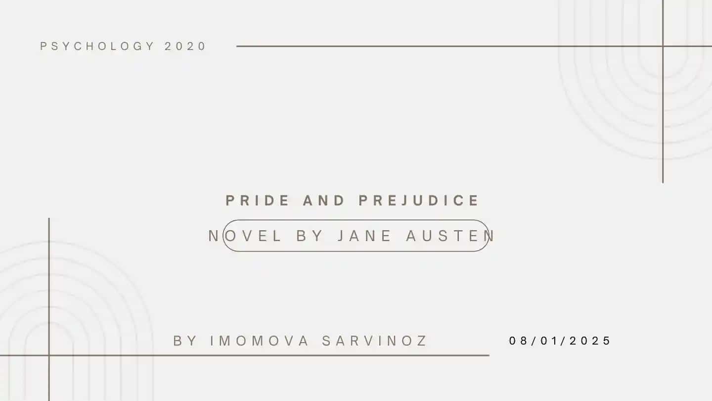 Pride and Prejudice