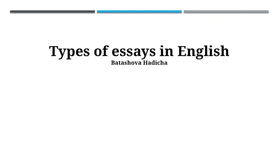 Descriptive Essays