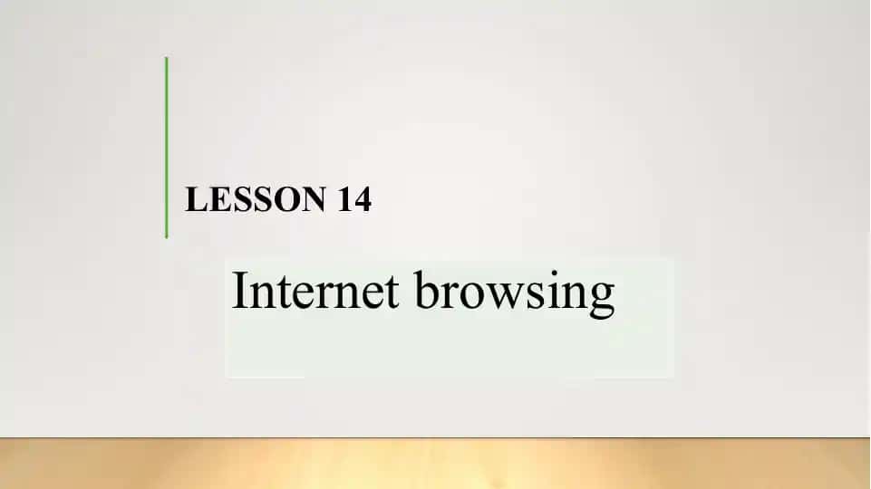 Internet browsing