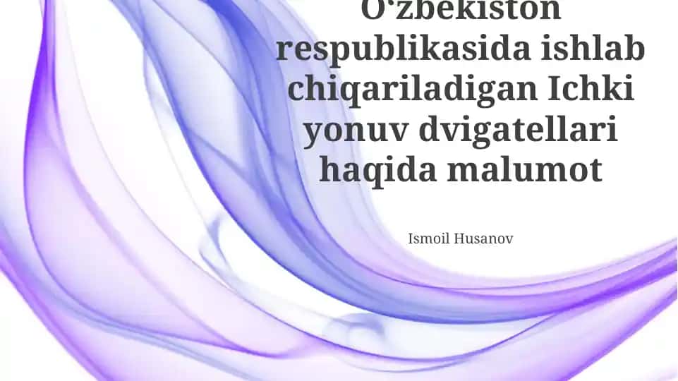 Oʻzbekiston Ichki Yonish Dvigatellari Ishlab Chiqarish Korxonalari