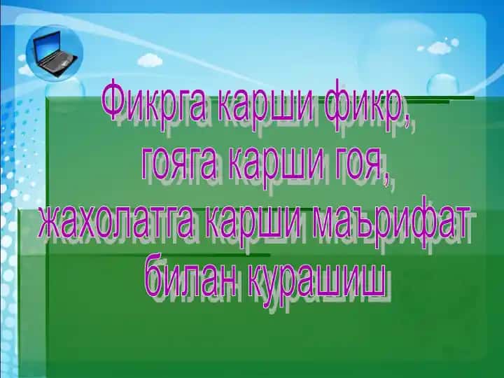 Milliy istiqlol maqolasi