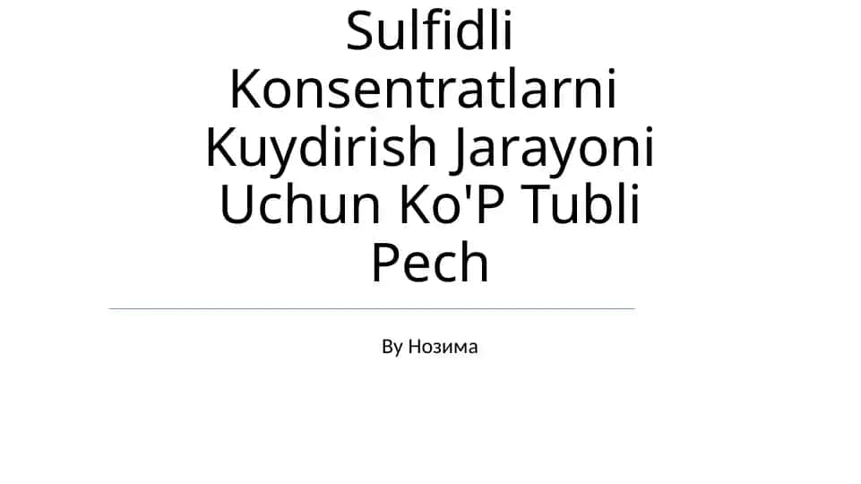 Ko'p quvurli pech