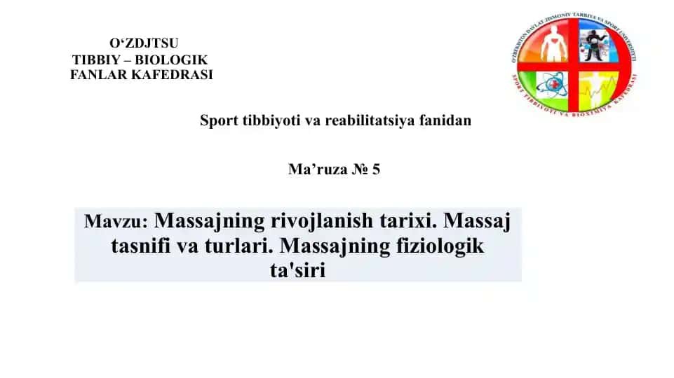 Ma’ruza №5