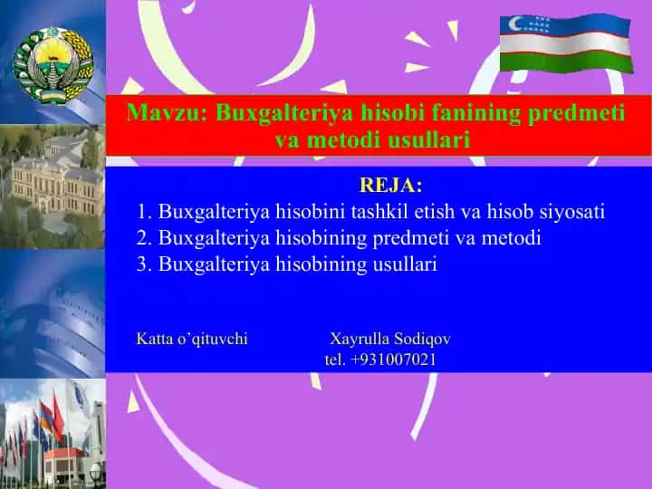 Buxgalteriya hisobi va soliq qator tish