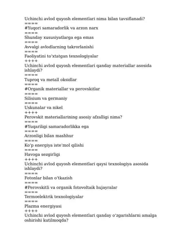 Perovskitli fotovoltaik elementlar