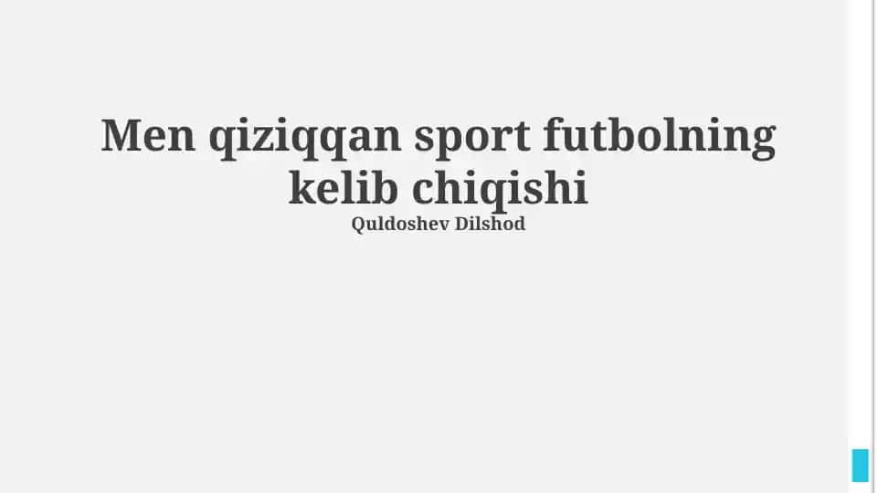 Futbolning kelib chiqishi