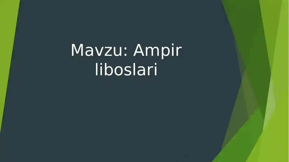 Ampir liboslari