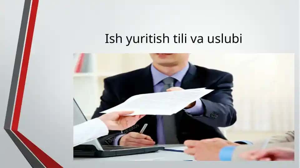 Ish yuritish tili va uslubi