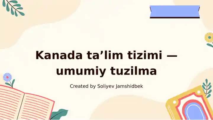 Kanada ta'lim tizimi