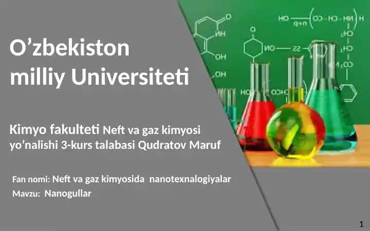 Neft va gaz kimyosida nanotexnalogiyalar