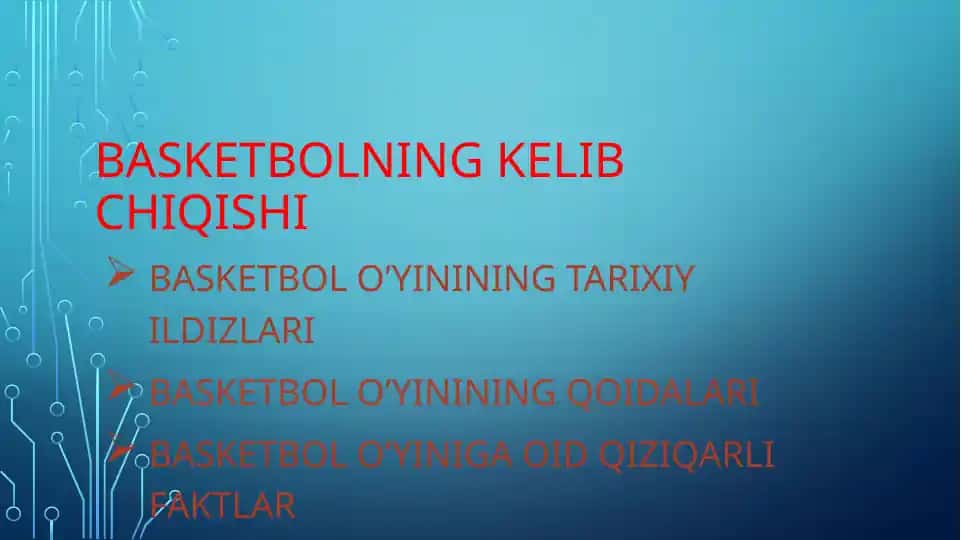 Basketbolning kelib chiqishi