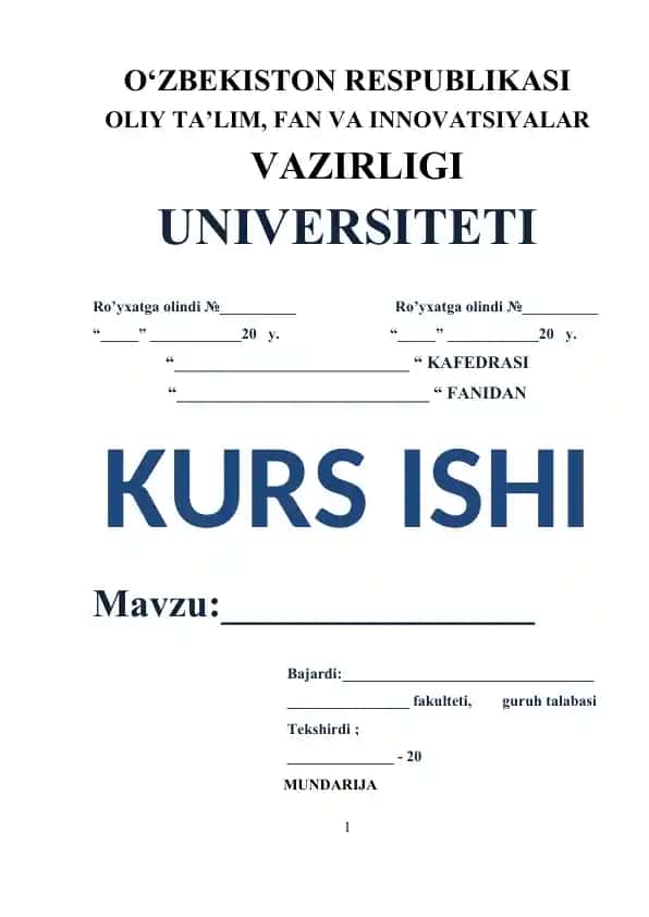 Ona tili darslarida ta’limiy o’yinlarni tashkil qilish bo‘yicha kurs ishi