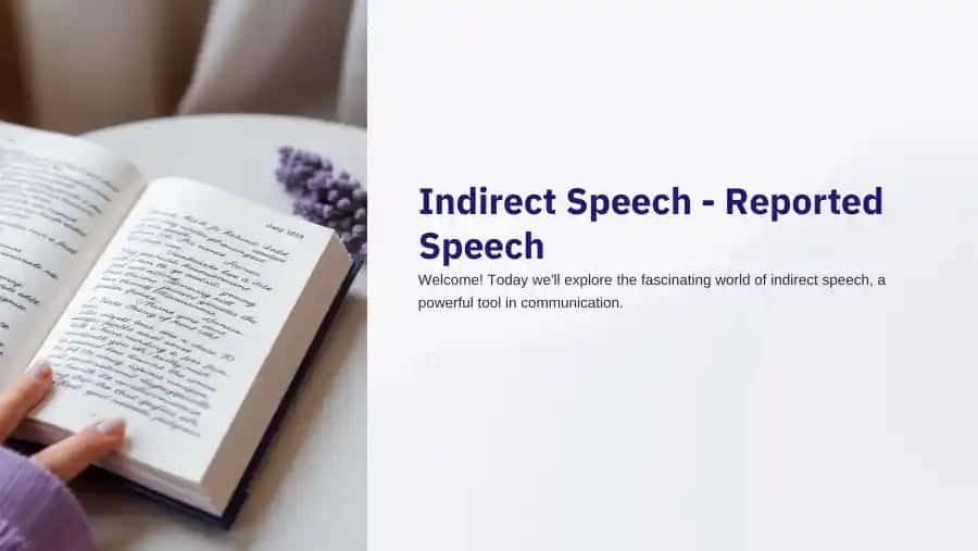 Indirect Speech - Reported