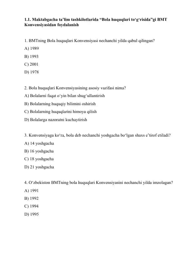 Bola huquqlari Konvensiyasi