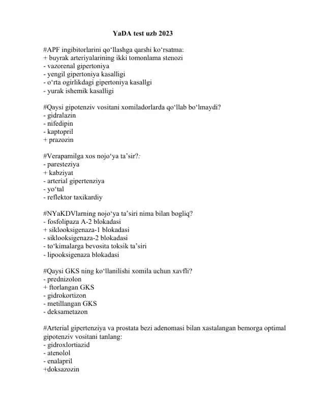 APF ingibitorlari