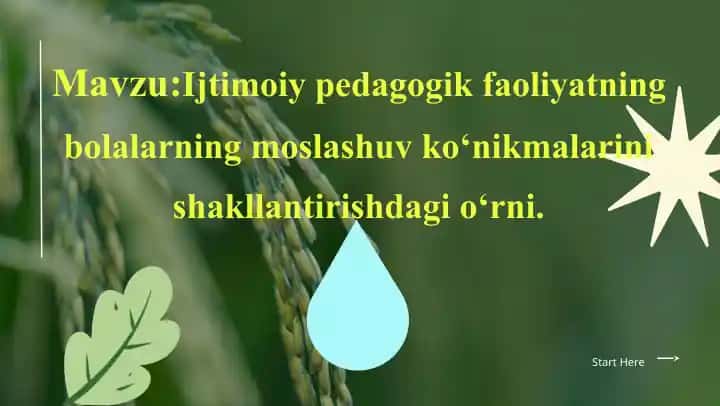 Ijtimoiy pedagogik faoliyatning bolalarning moslashuv ko‘nikmalarini shakllantirishdagi o‘rni