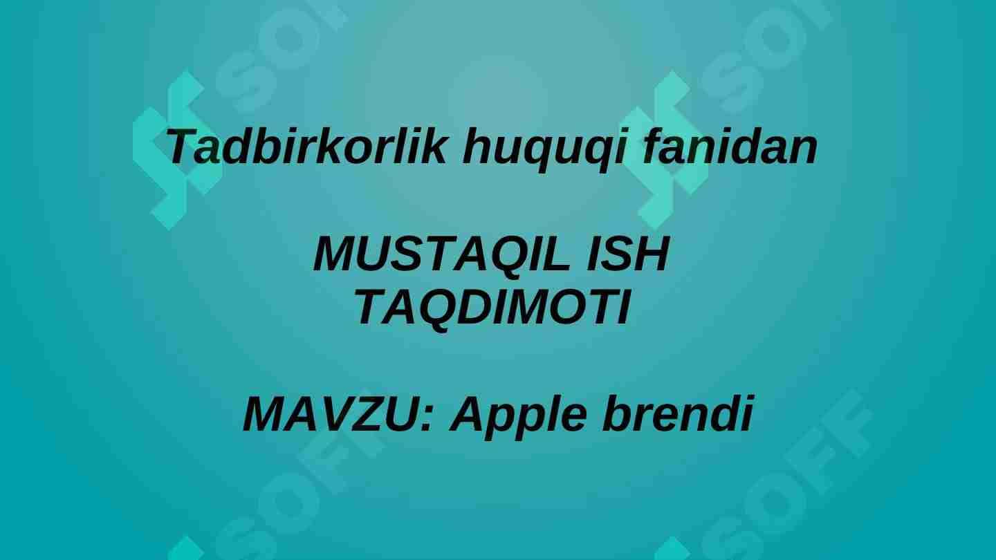 Apple brendi