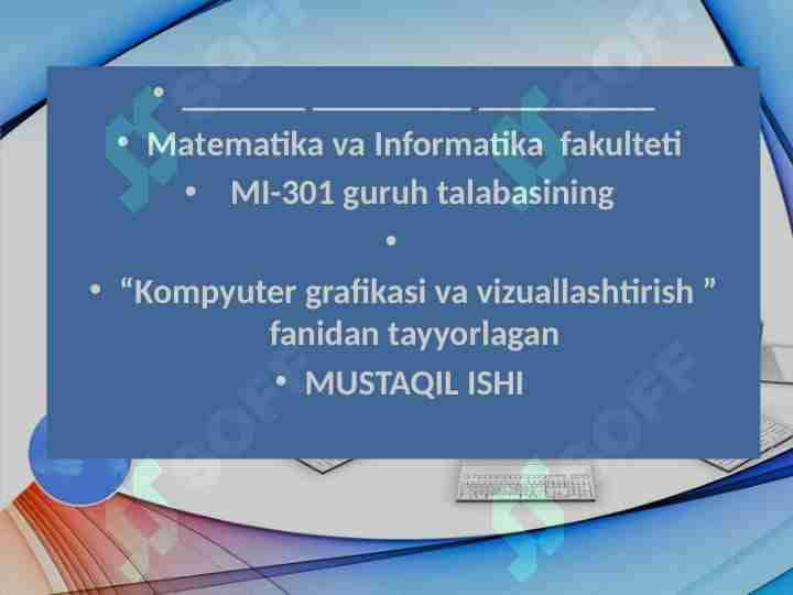 Adobe Photoshop dasturi. Ranglar va qatlamlar bilan ishlash, Adobe Photoshop dasturida matn va konturlar bilan ishlash