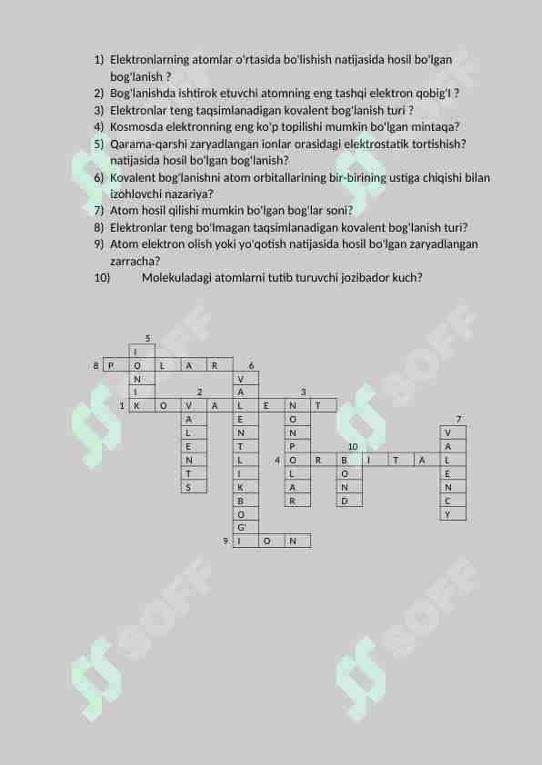 Elektronlarning atomlar KRASVORT