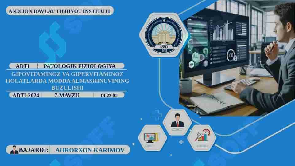 GIPOVITAMINOZ VA GIPERVITAMINOZ HOLATLARDA MODDA ALMASHINUVINING BUZULISHI