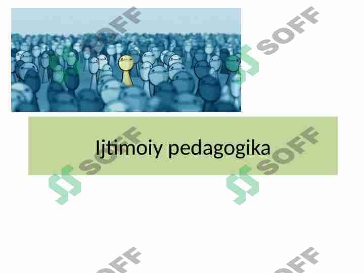 Ijtimoiy pedagogika