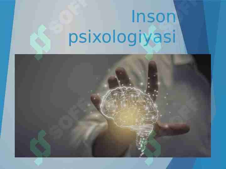 Inson psixologiyasi
