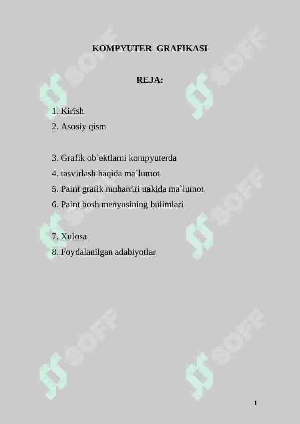 KOMPYUTER GRAFIKASI
